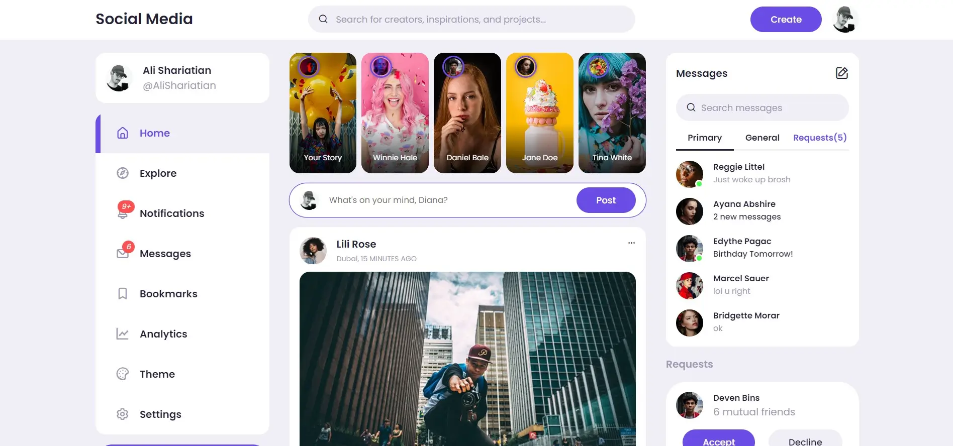 قالب شبکهاجتماعی